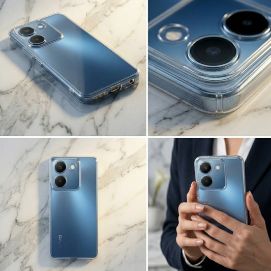 Vivo Y200 Pro 5G Transparent Clear Case