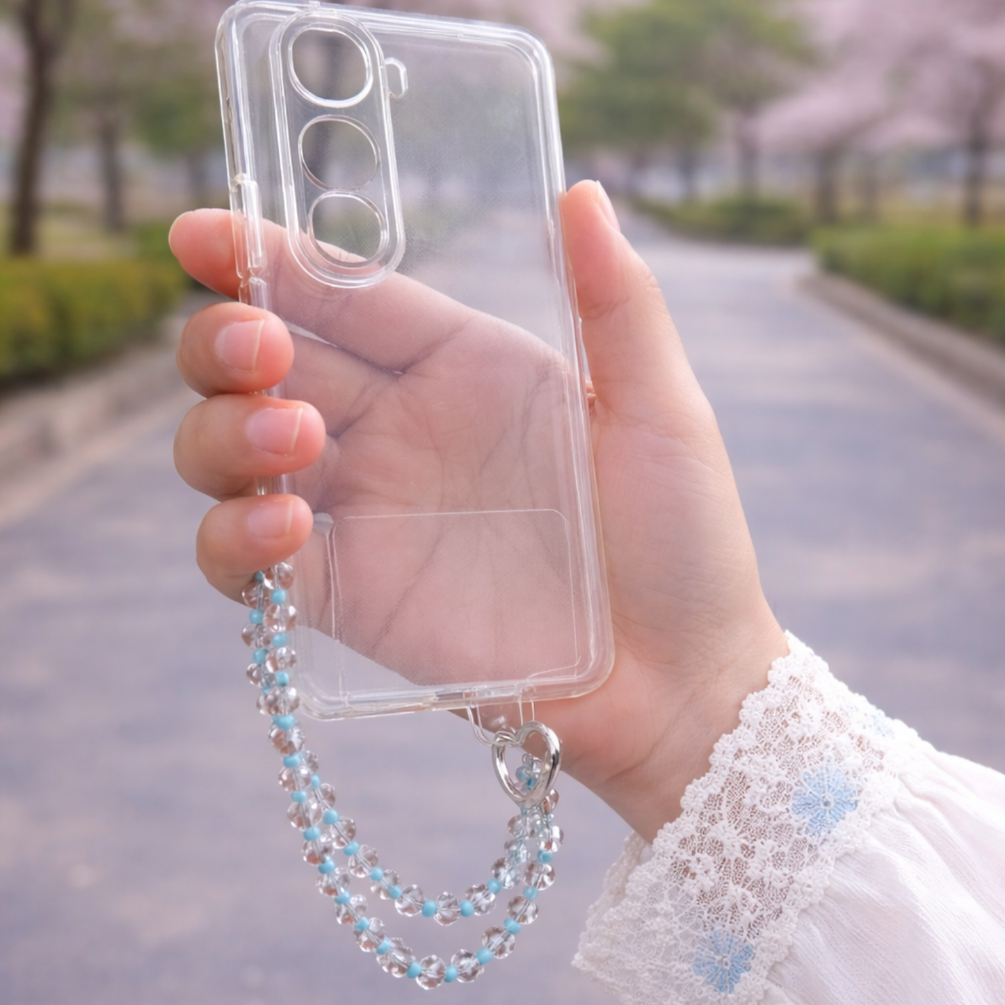 Vivo Y400 Pro Transparent Case With Charm