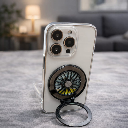 iPhone 16 Pro Clear Case with Rotating Wheel