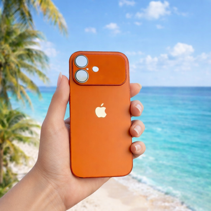 iPhone 17  Premium Orange Metallic Case