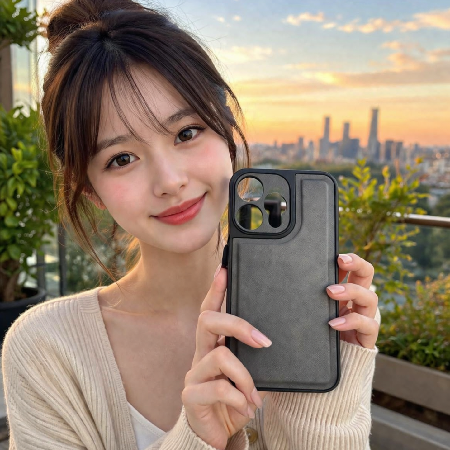 Oppo Reno 15 Leather Protective Case