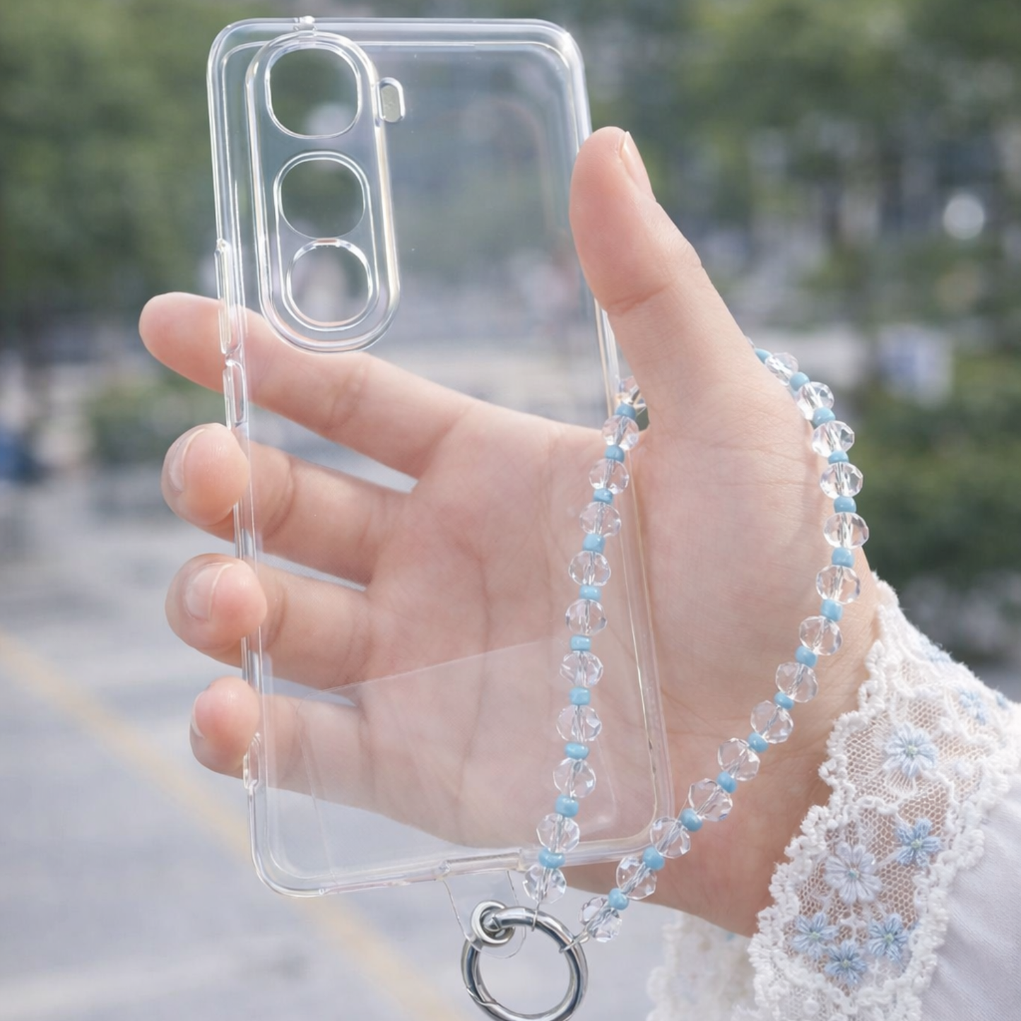 Vivo Y400 Pro Transparent Case With Charm