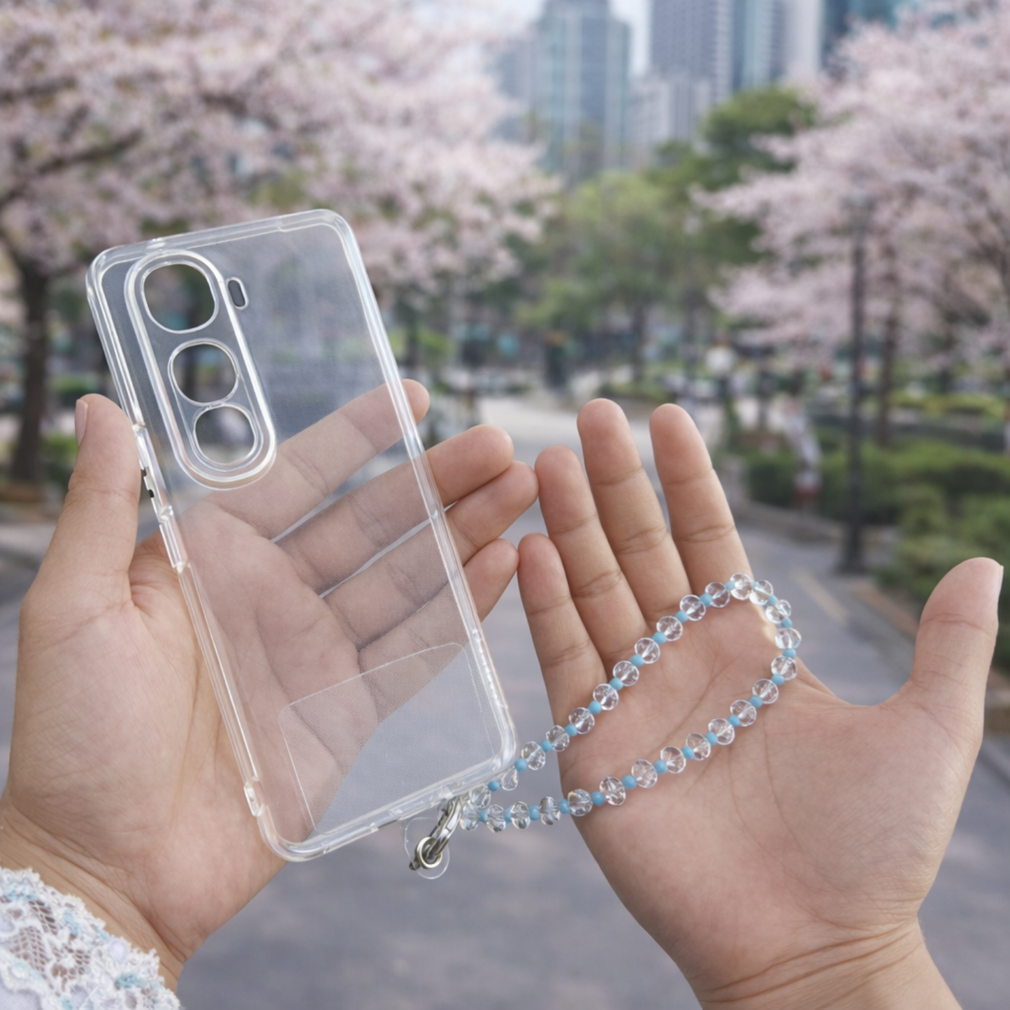 Vivo Y400 Pro Transparent Case With Charm