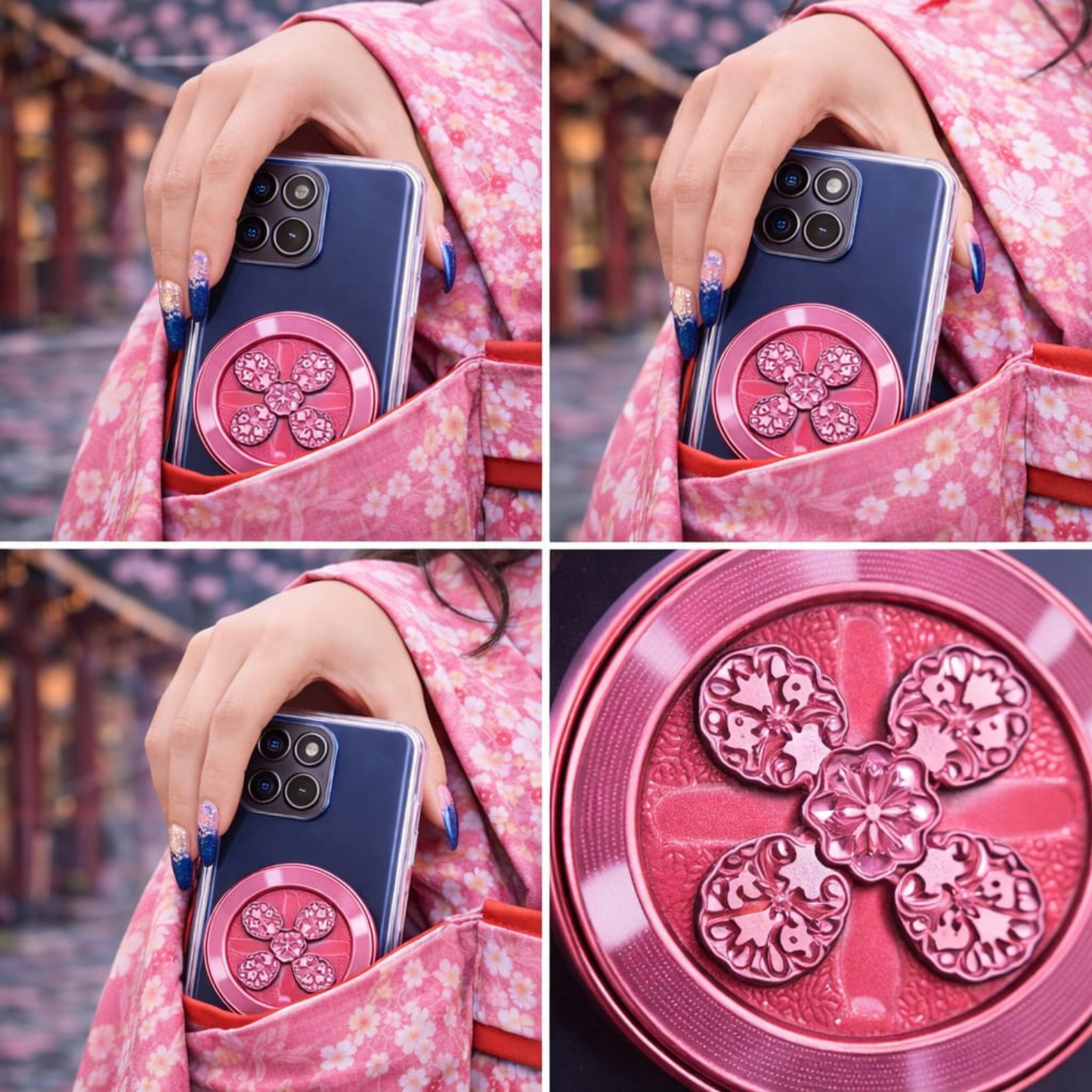 Motorola Edge 70 Clear Case with Spinner Wheel