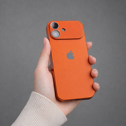 iPhone 17  Premium Orange Metallic Case