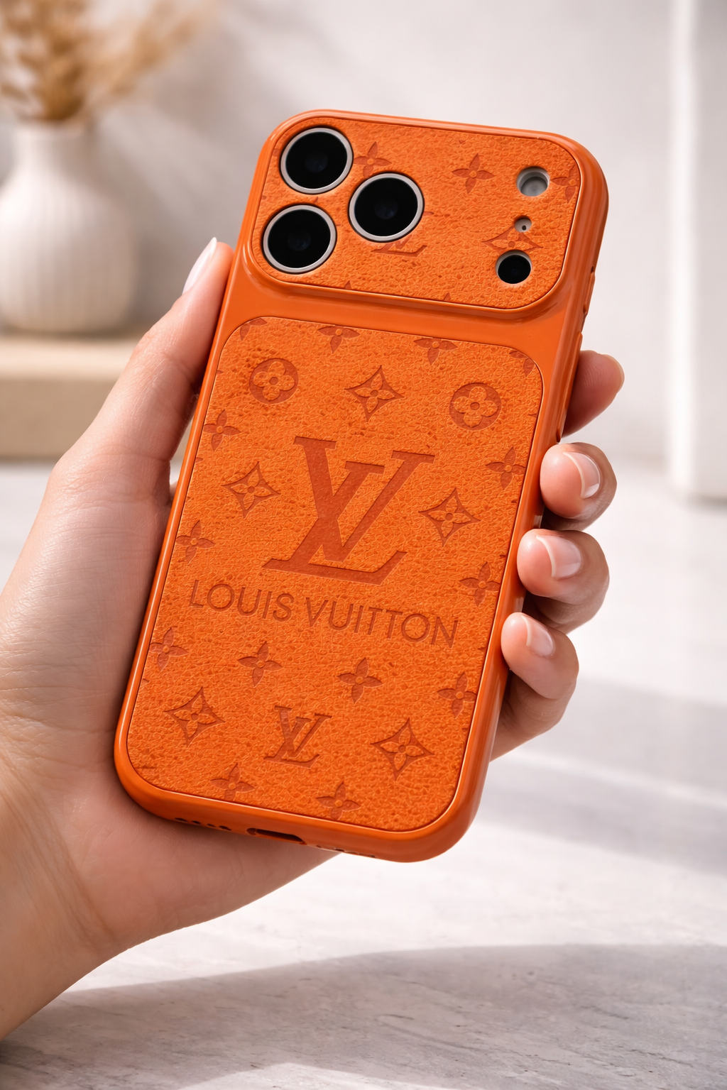 iPhone 17 Pro LV Premium Leather Case