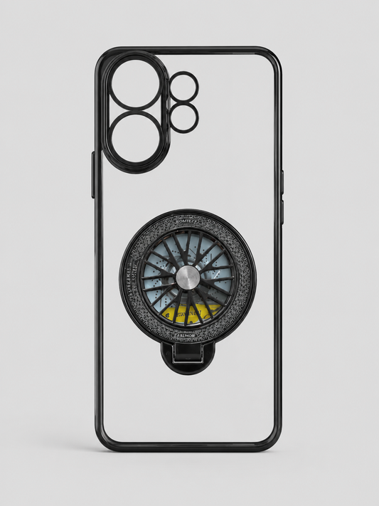 Vivo V60 Crystal Clear Wheel Case