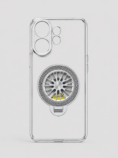 Vivo V60 Crystal Clear Wheel Case