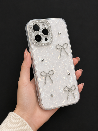 iPhone 16 Pro Luxury Glitter Bow Case