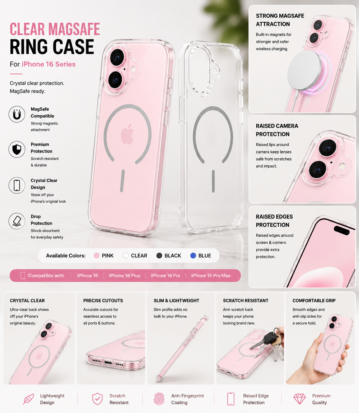 iPhone 17 Transparent Protective Case