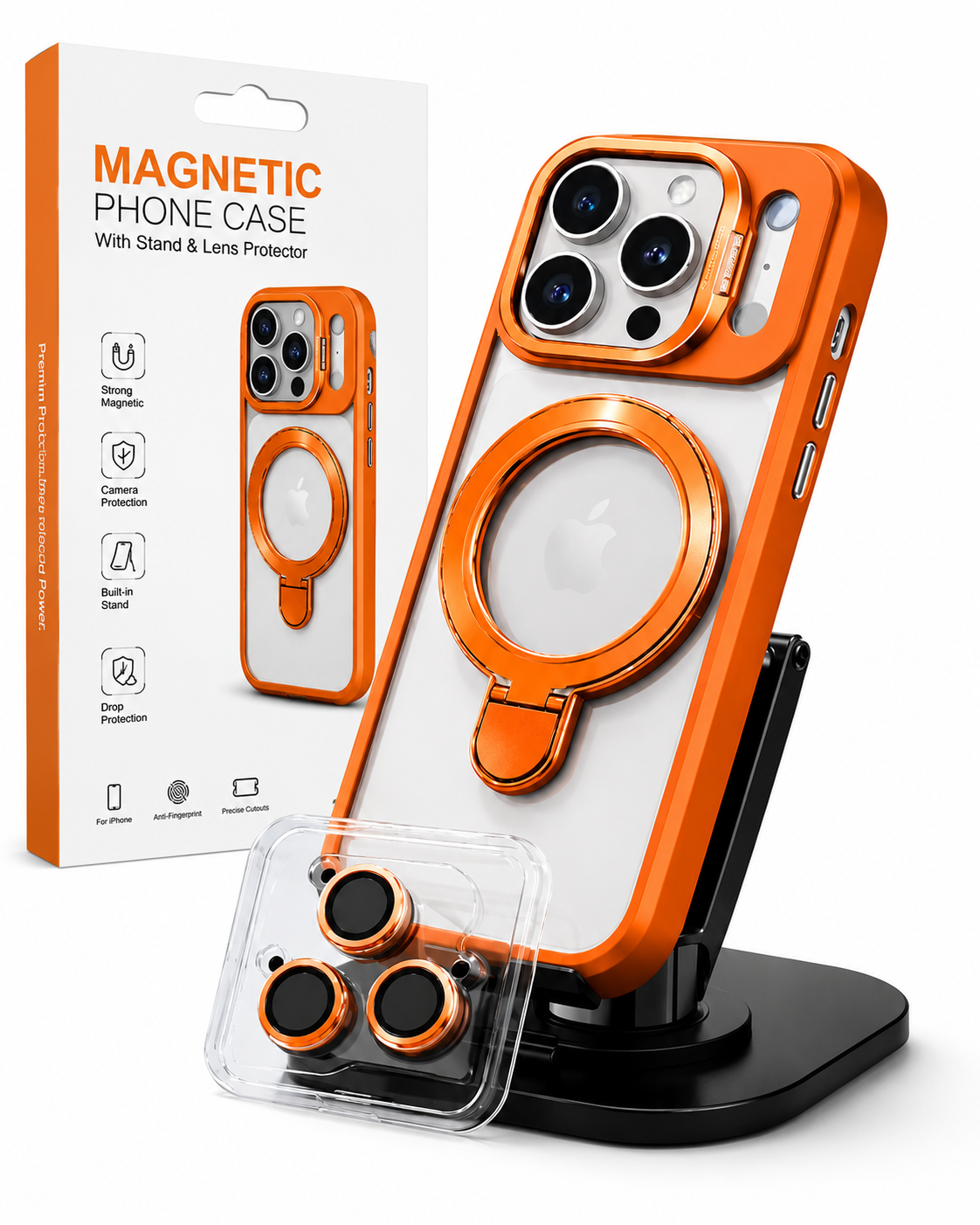 iPhone 17 Pro Ring Stand Protective Case