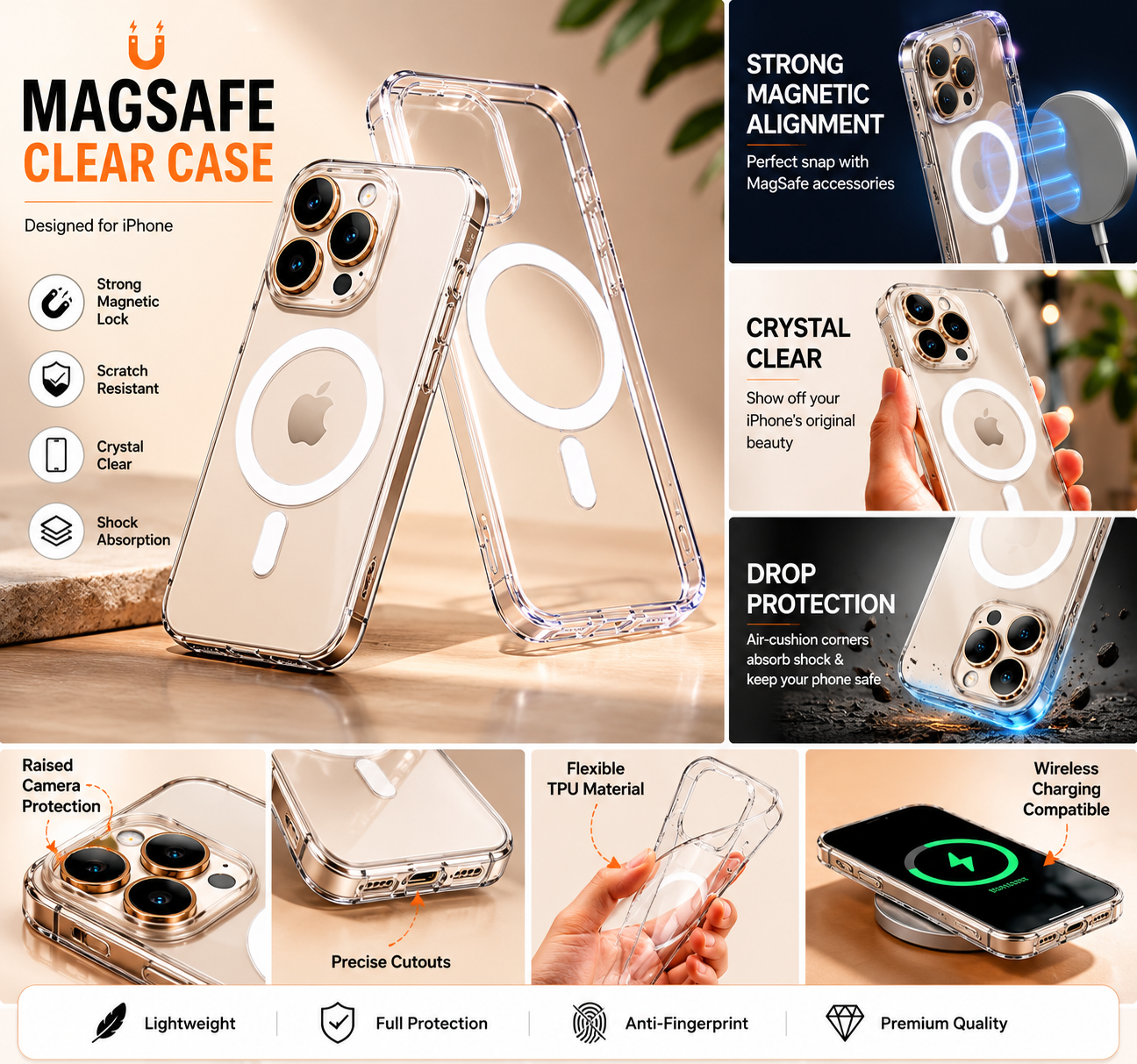 iPhone 16 Pro Anti Yellow Clear Case