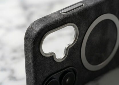 iPhone 16 Matte Leather MagSafe Case