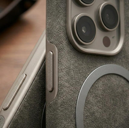 iPhone 15 Pro Matte Leather MagSafe Case