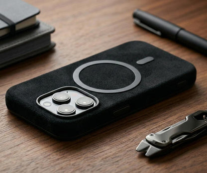 iPhone 15 Pro Matte Leather MagSafe Case