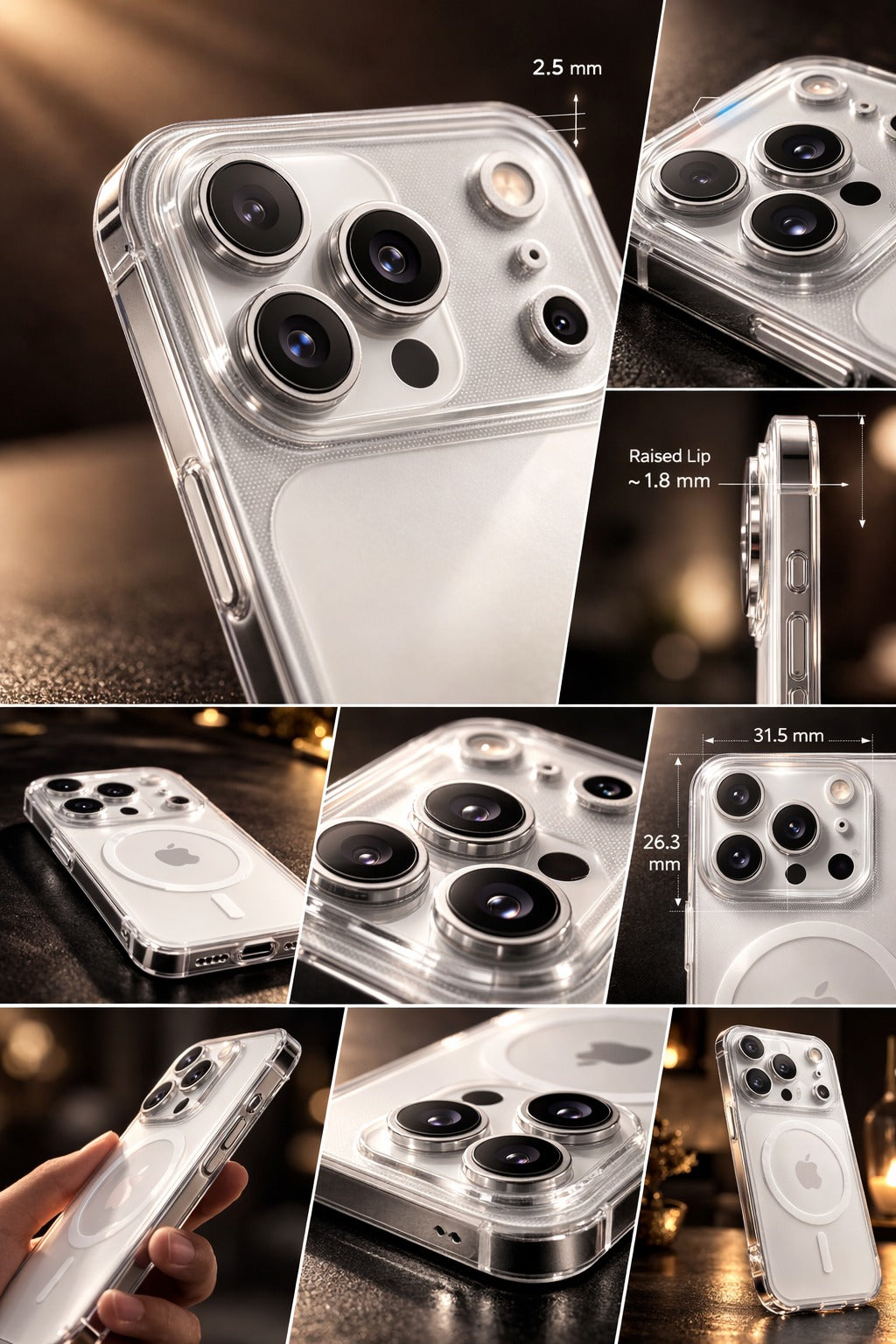 iPhone 17 Pro Transparent MagSafe Case