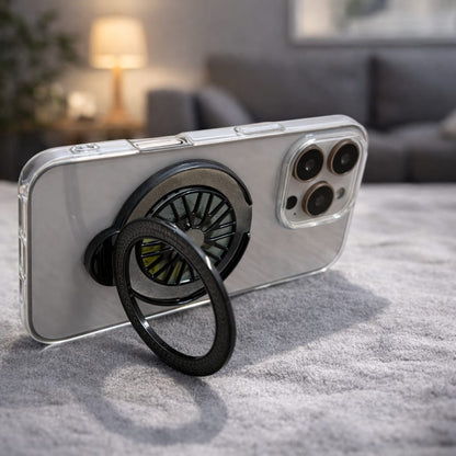 iPhone 16 Pro Clear Case with Rotating Wheel
