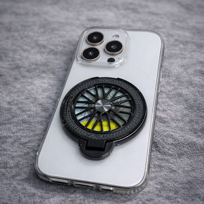iPhone 16 Pro Clear Case with Rotating Wheel