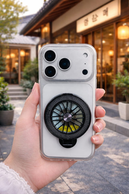 iPhone 17 Pro Clear Case with Rotating Wheel