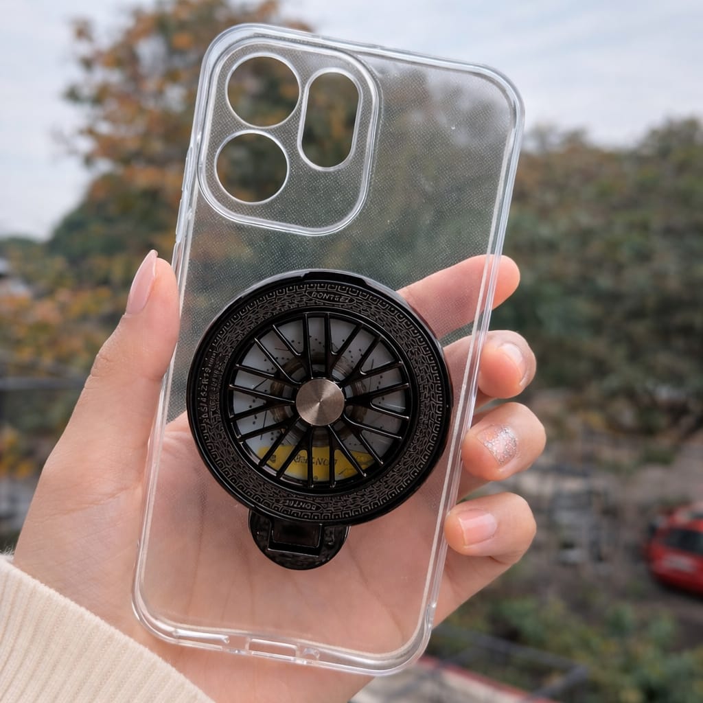 Oppo Reno 15 Pro 5G Clear Transparent Case with Wheel