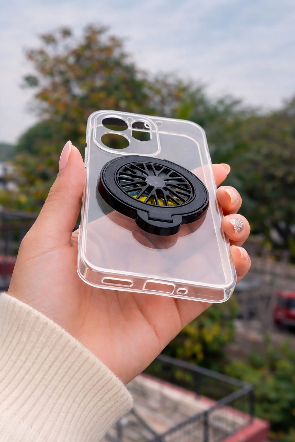 Oppo Reno 15 Pro 5G Clear Transparent Case with Wheel