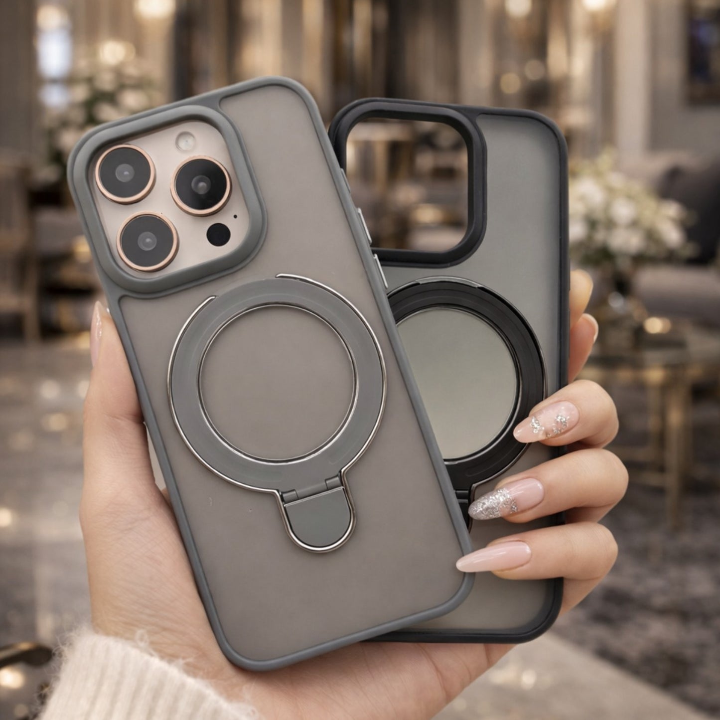 iPhone 16 Pro MagSafe Ring Stand Case