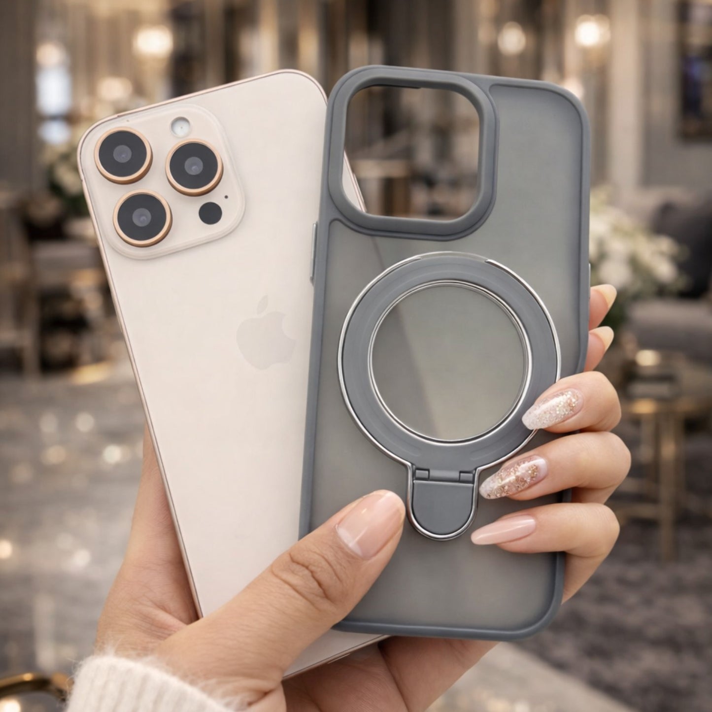 iPhone 16 Pro MagSafe Ring Stand Case