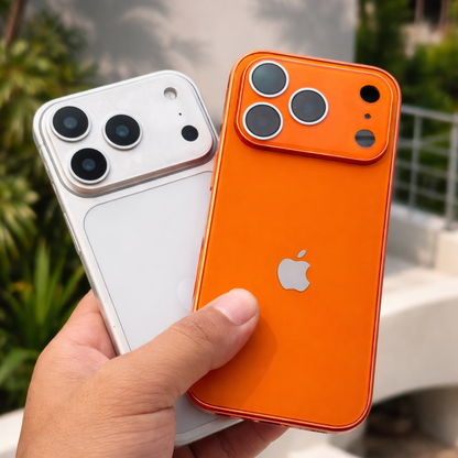 iPhone 17 Pro Premium Orange Metallic Case