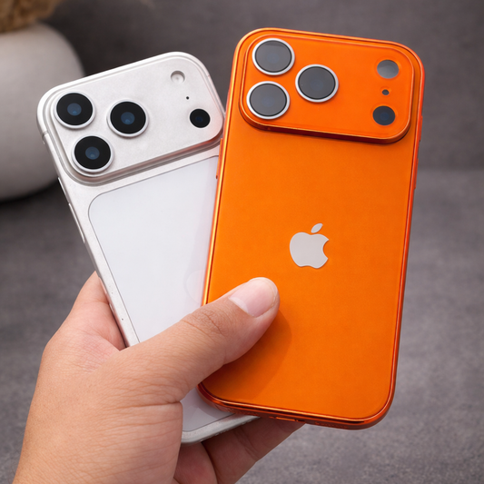 iPhone 17 Pro Premium Orange Metallic Case